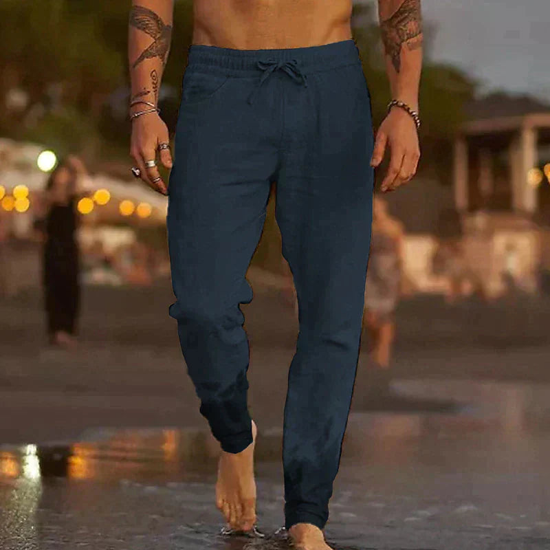 Timo | Casual broek met zachte structuur