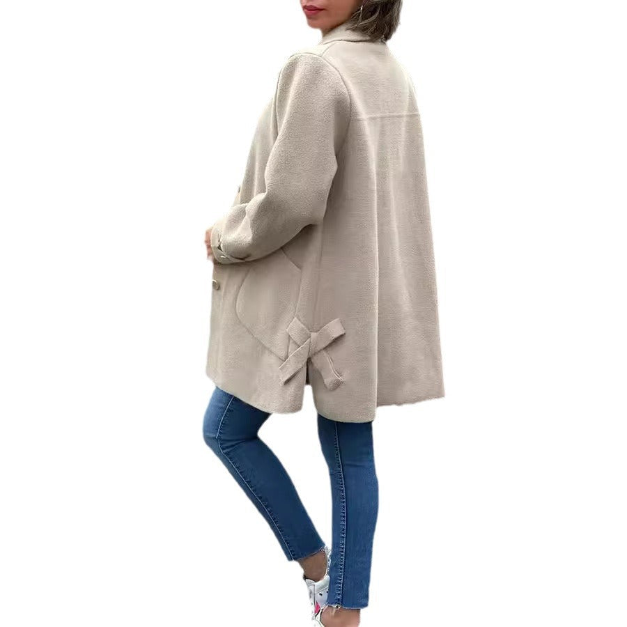 Klara | Klassieke oversize mantel met knoopsluiting
