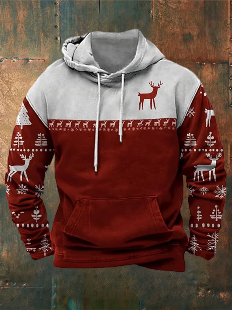Ruben - Kerst hoodie met rendierprint