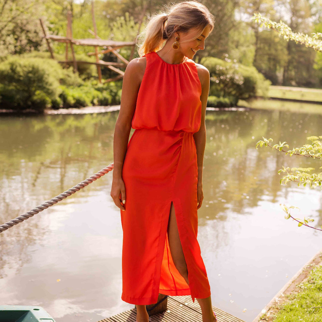 Linde | Luchtige midi jurk