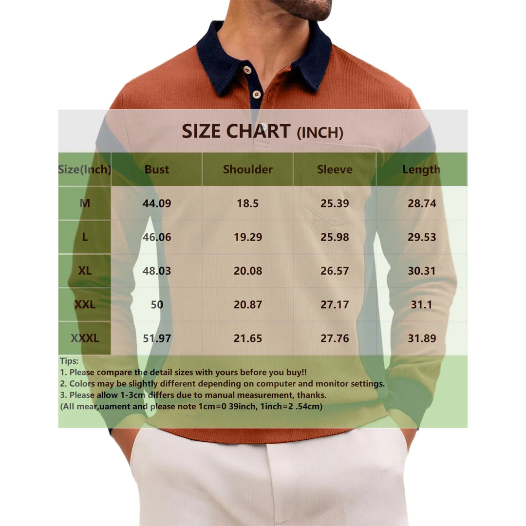 Boaz | Warm Corduroy Poloshirt