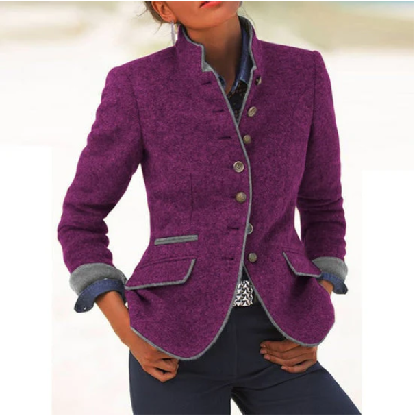 Liselore | Elegante Cardigan met Hoge Kraag