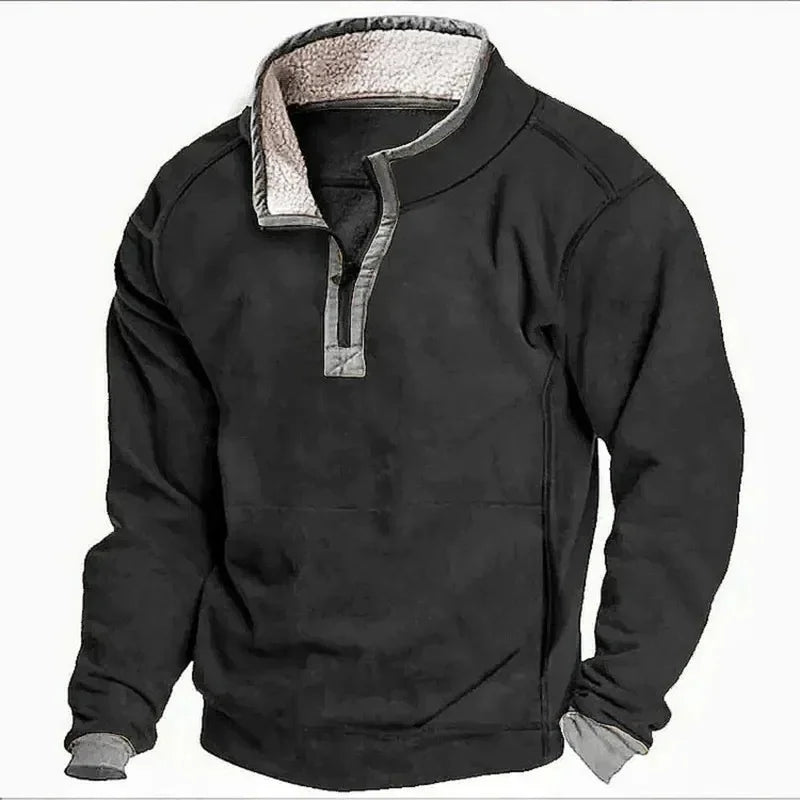 Cornelis | Fleece Gevoerd Herfst Shirt