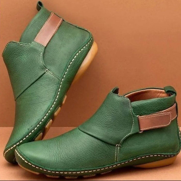 Hannelore |  Ultraportabele leren laarzen