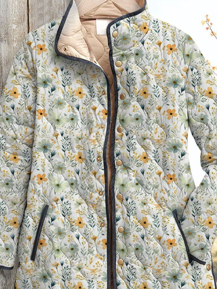 Gequilt Jacket Charmante Bloemenprint